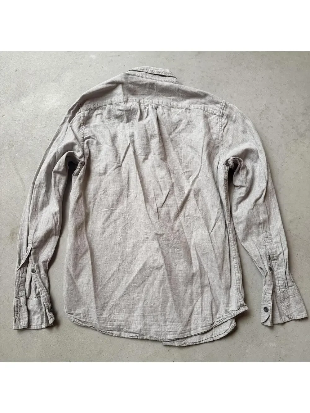 J.Crew Men's Light Gray Button-Down Long Sleeve Shirt Size Small Dress Shirt
